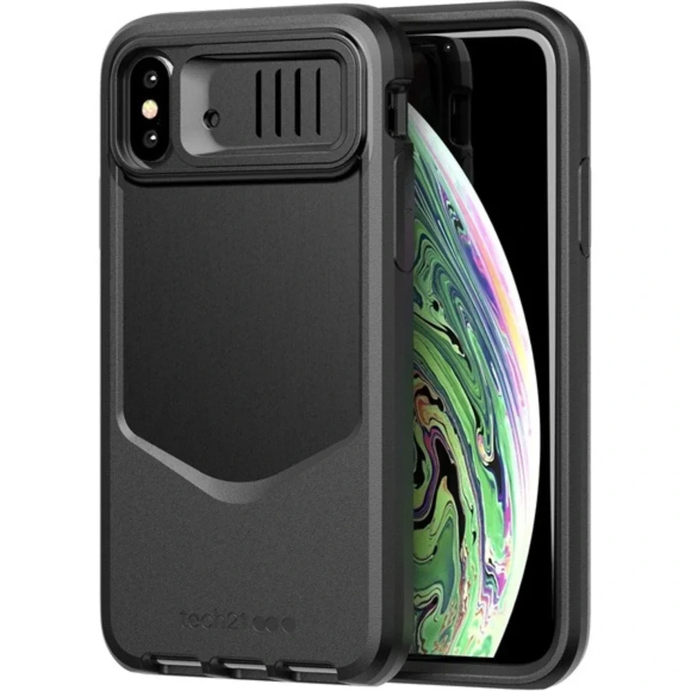 Tech21‎ Evo Max iPhone X/XS Case w Holster Lens Cover NEW Black
